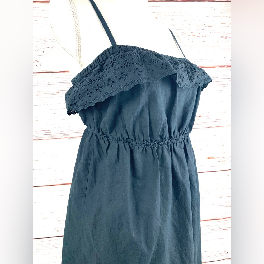 Old Navy Black Eyelet Spaghetti Strap Dress Size M - Picture 3 of 9